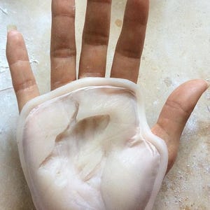 Hand Wound Silicone Prosthetic by Dabbledark