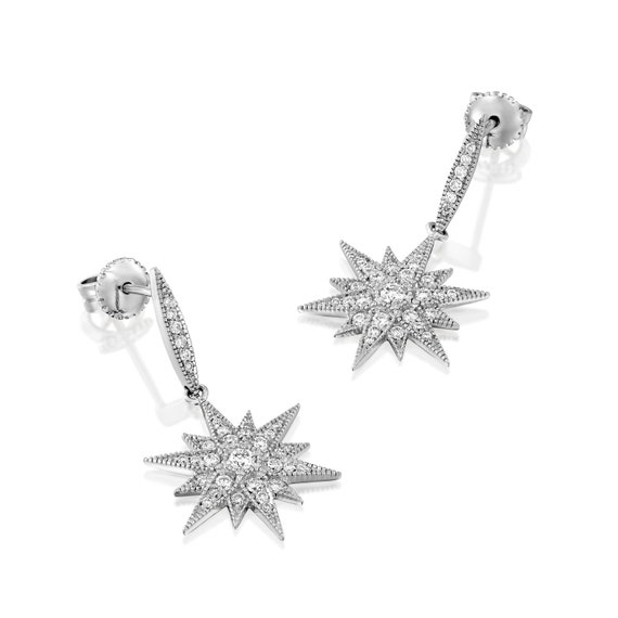 diamond stud dangle earrings