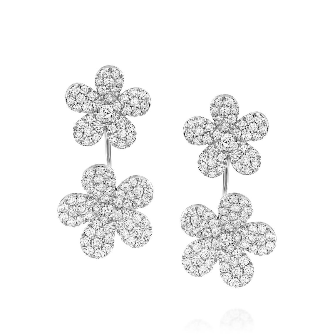 Bridal Earrings Gold Flower Daisy Earrings Stud Diamond Etsy Canada