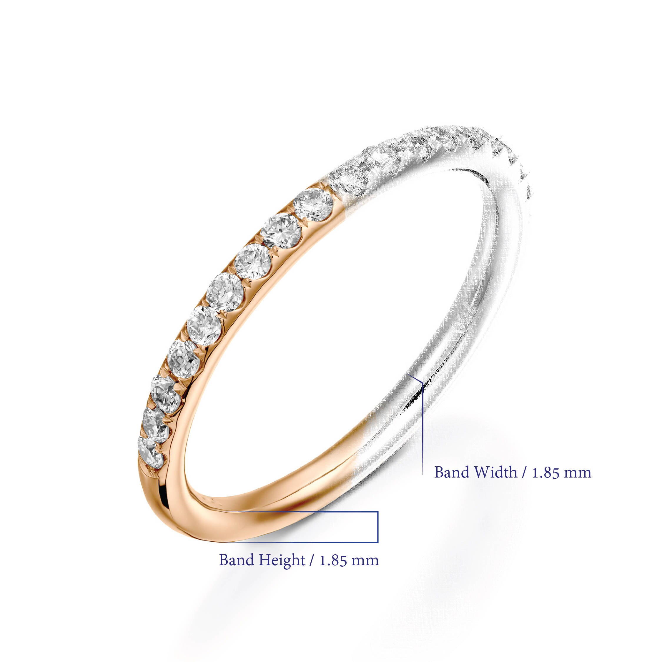 Buy Diamond Eternity Ring - Scalloped Wedding Band - Women Yellow