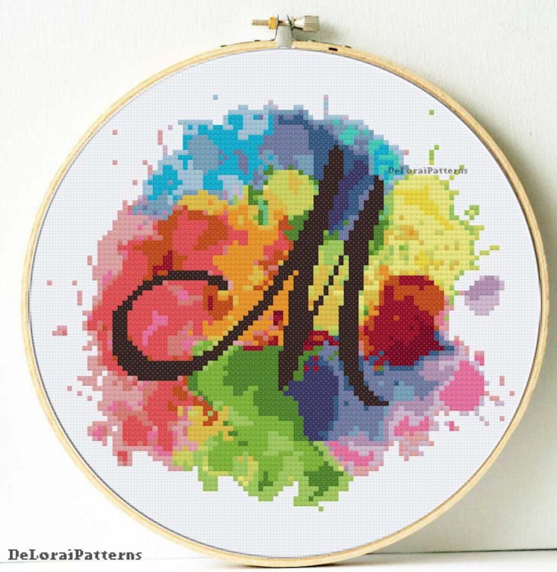 Personalised Cross Stitch Pattern Monogram Cross Stitch Custom Etsy