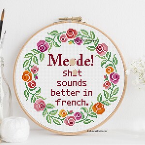 Funny cross stitch pattern, mature, swearing subversive cross stitch, modern counted digital cross stitch pattern , funny gift, craft gift.