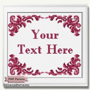 Rizos personalizados de patrón de punto de cruz Fecha de boda personalizable Aniversario Regalo del día de la madre cita divertida pared colgante decoración de pared texto personalizado