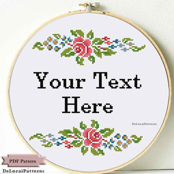 Funny cross stitch pattern custom personalised message wedding birthday anniversary Mother's day funny office deocr funny wall decor gift