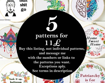 Lustige Kreuzstich Muster 5 DeLoraiPatterns pdf Muster Angebot Wert pack Sticken Sticken Stickbild Sticken
