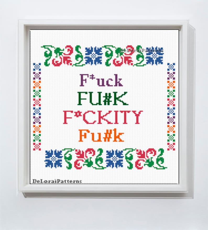Mature cross stitch funny cross stitch pattern rude Etsy