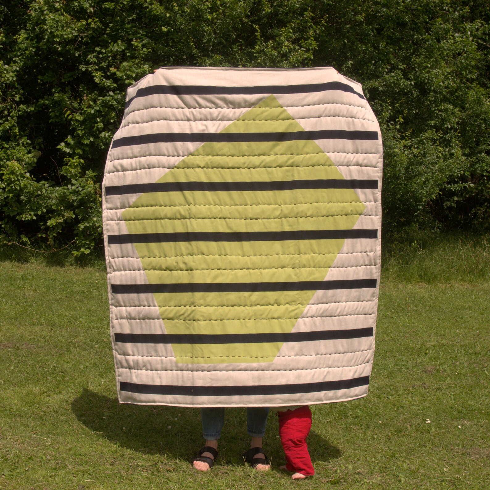 ONEOFF Hand Quilted Blanket/wall Hanging Etsy