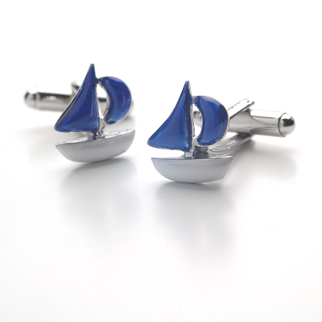 Gemelli Bottoni Blu E Righe – GIADA - Foto 5