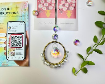 Pear Blossom Suncatcher DIY Kit: Car Mirror Rainbow Maker