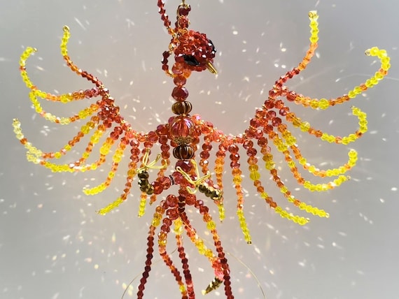 Phoenix Suncatcher DIY Kit - Create Your Own Fiery Mythical Decor