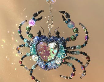 Crab Suncatcher DIY Kit - Create Your Own Ocean Window Decor