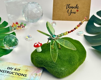DIY Dragonfly Suncatcher Kit: Beaded Craft for Art Lovers