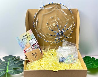 Spider Web Suncatcher DIY Kit: Create Your Own Crystal Window Art