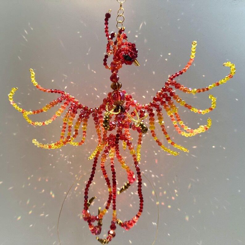Phoenix Suncatcher DIY Kit - Create Your Own Fiery Mythical Decor image 5