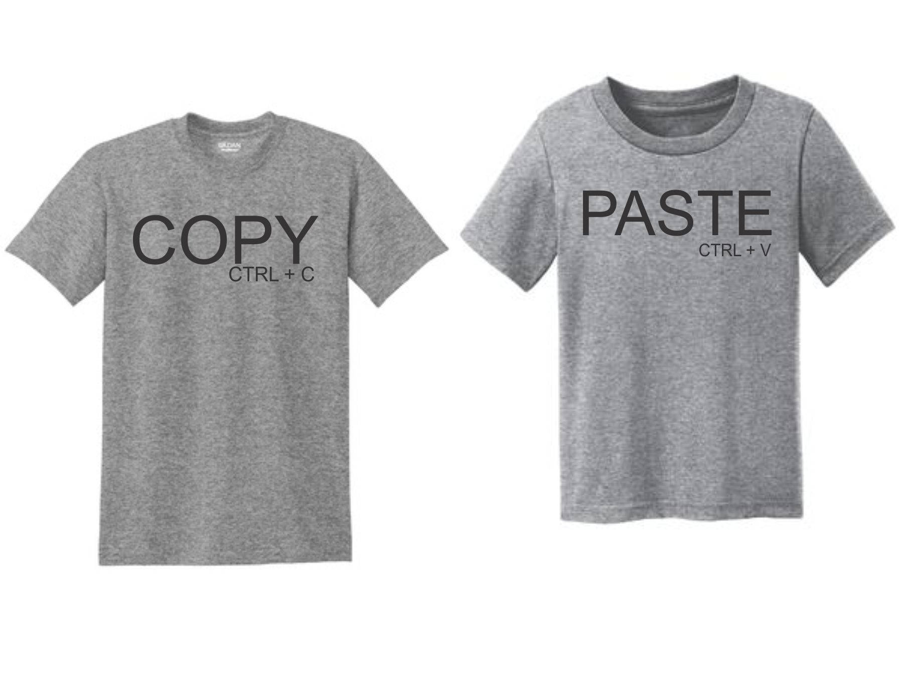 Copy and Paste t-shirts shirts for families cute parent and | Etsy