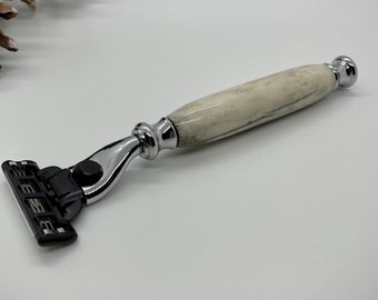 Deer Antler Handle Razor