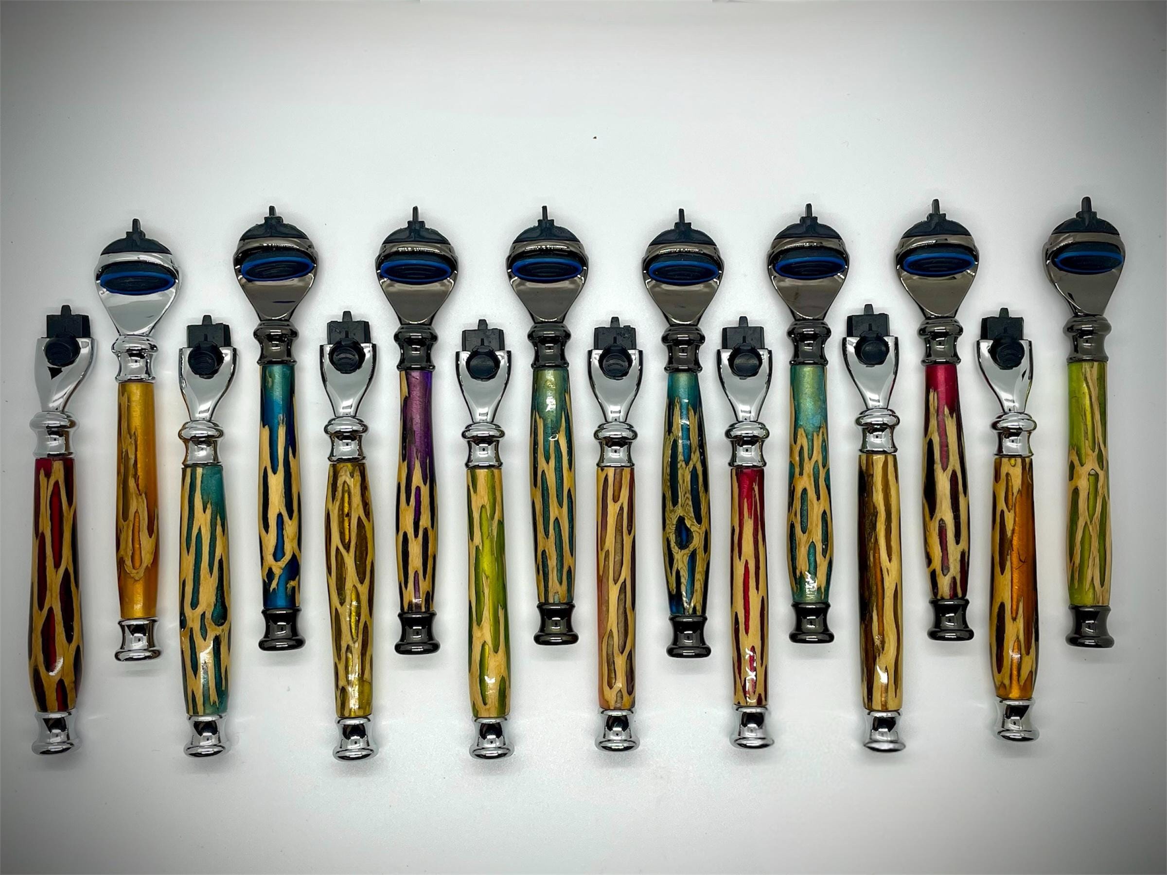 Handmade Resin Wood Razor Handle: Gillette Fusion or Mach 3 - Etsy