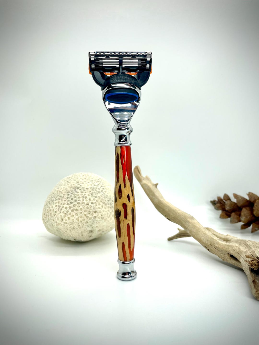 Handmade Resin and Wood Razor Handle - Etsy