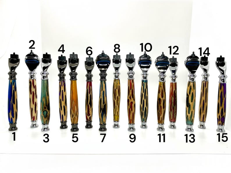 Handmade Resin and Wood Razor Handle Gillette Fusion or Mach 3 ...