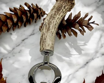 Heavy Duty Deer Antler Bottle Opener Groomsmen Gift Deer Hunter Cabin Country Decor