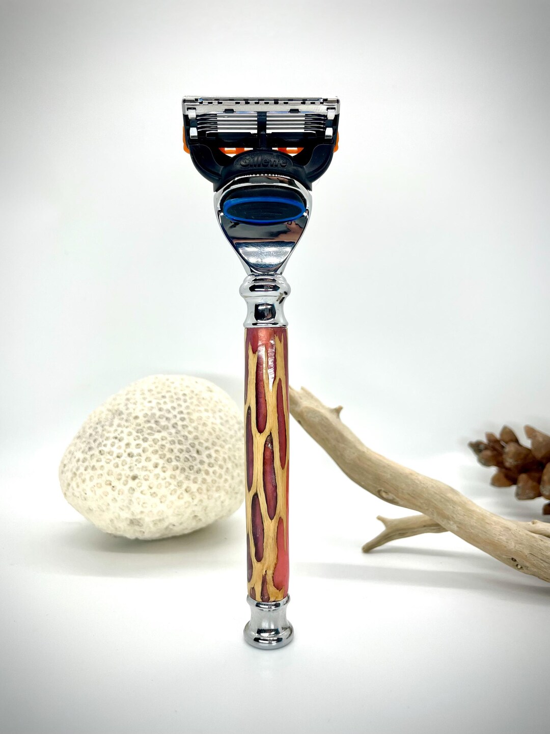 Handmade Resin and Wood Razor Handle - Etsy
