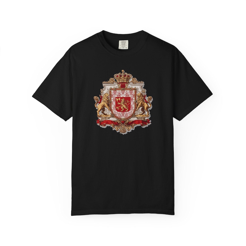 Croatia Soccer Crest Tee | Croatia Coat of Arms Football Shirt | Comfort Colors Heavyweight | 2026 Supporter Gift image 2