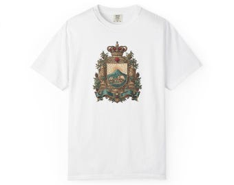 Costa Rica Soccer Crest Tee | Costa Rica Coat of Arms Football Shirt | Comfort Colors Heavyweight | 2026 Supporter Gift