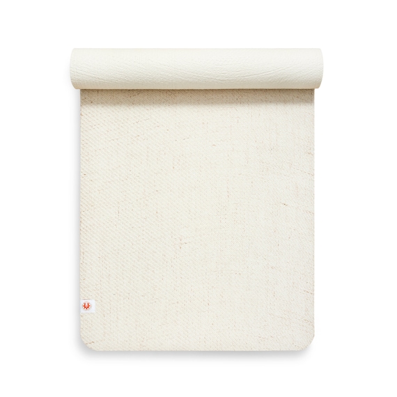 Sustainable Non Slip Yoga Mat, CompleteGrip™ Natural Tree Rubber & Jute - Eco Natural