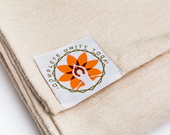 Manta de meditación para yoga, supersuave, 100% algodón natural