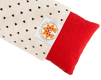 Relaxation Eye Pillow + Free Carry Case, Hot or Cold Eye Mask - Natural Print