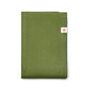 Premium Travel Yoga Mat - Lightweight Foldable Non-Slip Sustainable Yoga Pilates Exercise Mat - Forest Green