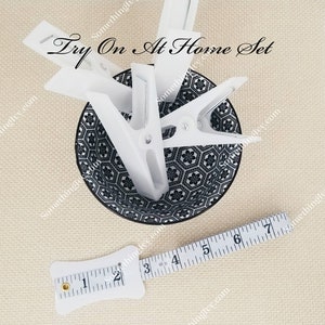 Try On At Home Clip Set, Bridesmaids Dress Clips, Bridal Gown Clips, Photography Clips, Clothing Clips, Fitting Clip Set, Try On Dress Clips
