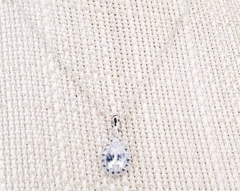 Formal Silver Necklace, Wedding Necklace, Prom Necklace