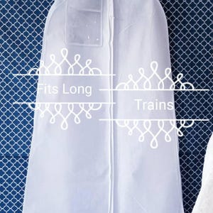 LARGE - Housse pour vêtements XL - Très grande housse pour robe de mariée - Housse pour vêtements en tissu blanc - Housse pour vêtements Quinceanera - Housses pour vêtements - Housse pour bal de promo
