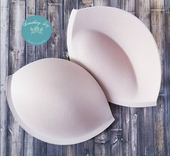 Choose Size Foam Bra Cups With a Flat Edge Nude Foam Filled Push up Bra  Cups Foam Bra Cups Bra Cups Nude Bra Push up Pads 