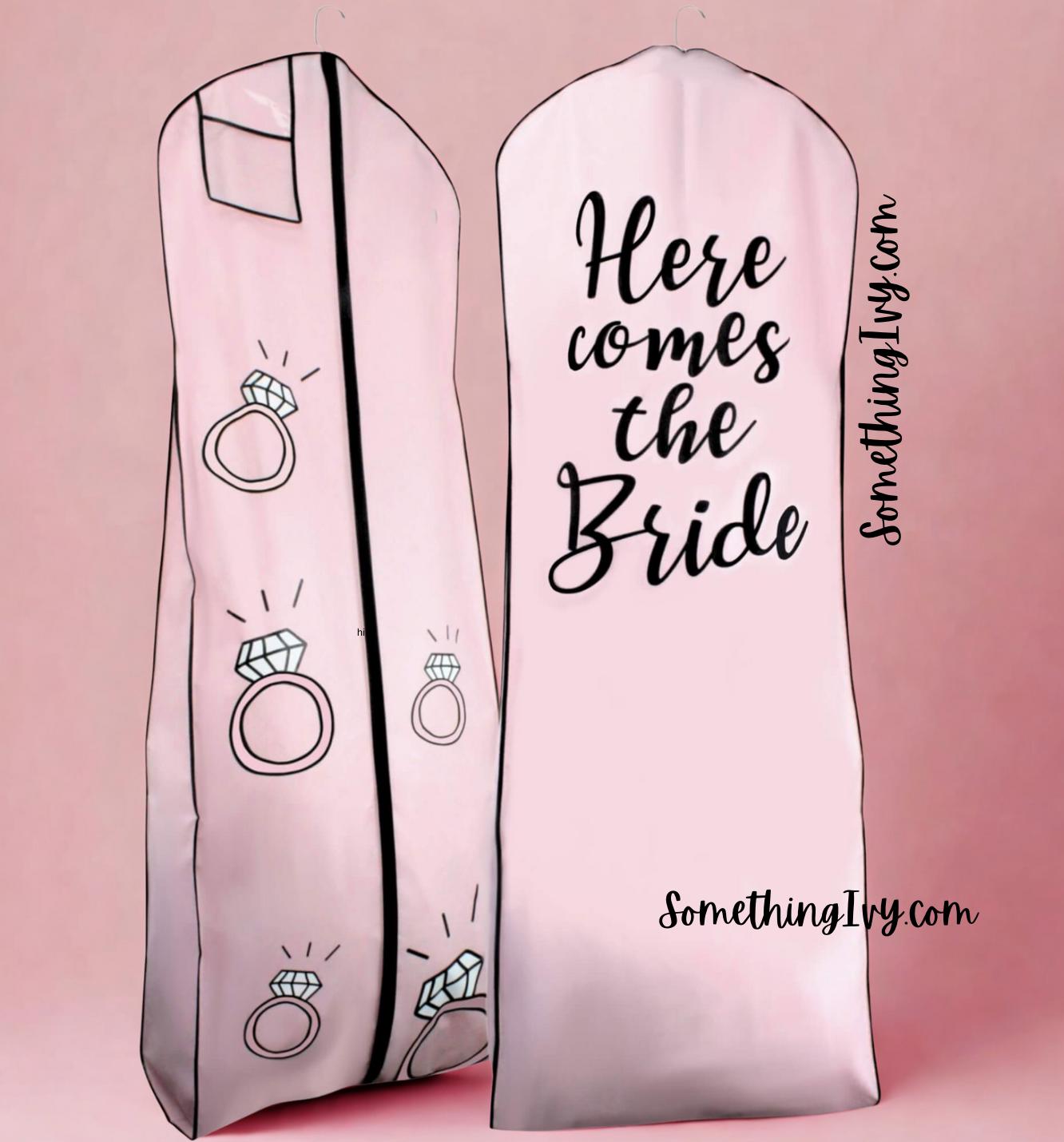 wedding dress garment bag The Essential Bridal Perfect for storing wedding dresses Fast Ship - Light Pink