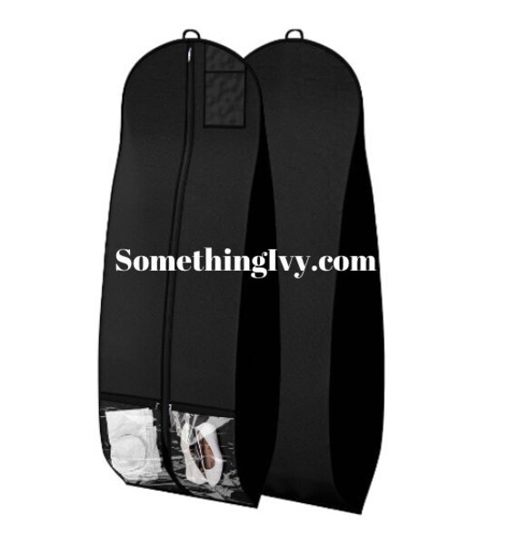 Robe de mariee ou sac pour habillement de 72 po. de long avec poches Housse pour