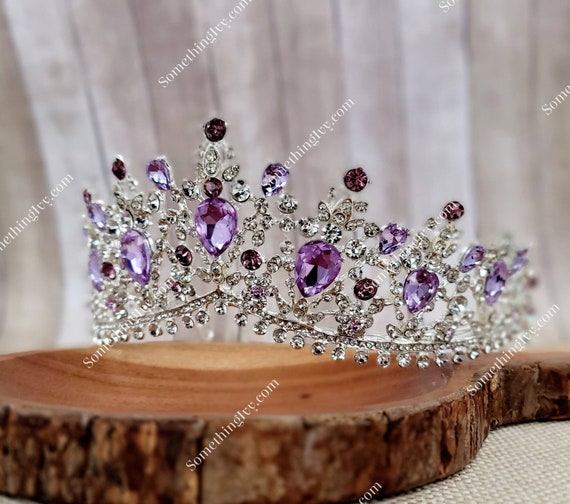 Silver Crown Tiara With Clear Stones Silver Crown Tiara With Clear Stones