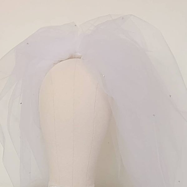 Voile bulle personnalisé - voile bouffant - voile bulle - voile pouf - voiles de mariage bulles - voiles de mariage courts - voiles de mariée avec pouf