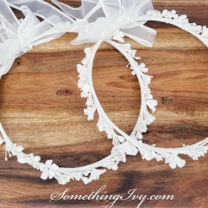 Fast Ship - Ivory or White Pearl Greek Stefana, Greek Wedding Crowns, Greek Orthodox, Orthodox Wedding Crowns, Stefana Tradition