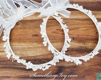 Fast Ship - Ivory or White Pearl Greek Stefana, Greek Wedding Crowns, Greek Orthodox, Orthodox Wedding Crowns, Stefana Tradition