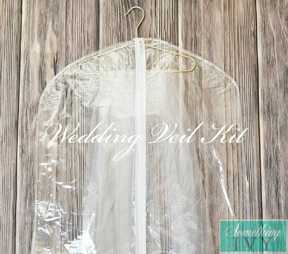 Wedding Veil Garment Bag Kit and Free Bridal Veil Clip - Flower Girl Dress  Bag - Kids Garment Bag - Choose Options - Etsy