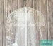 Wedding Veil Garment Bag Kit  and Free Bridal Veil Clip - Flower Girl Dress Bag - Kids Garment Bag 