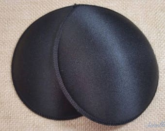 Copas de sujetador negras talla A, copas de sujetador de espuma talla A, copas de sujetador cosidas, almohadillas de sujetador, copas de sujetador talla A, sujetador negro