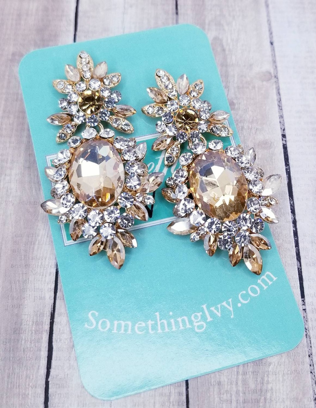 Champagne Burst Earrings - Pierced main image 1