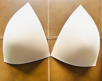 Elige tu talla: copas triangulares de espuma sin costuras, copas para coser, almohadillas, copas color piel, borde sin costuras, copas para trajes de baño y vestidos.