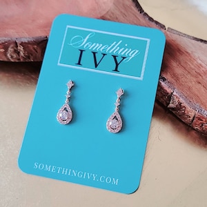Rose Gold Drop Earrings - Rose Gold Chandelier Earrings - Rose Gold Rhinestone Earrings -Rose Gold Dangle Earrings