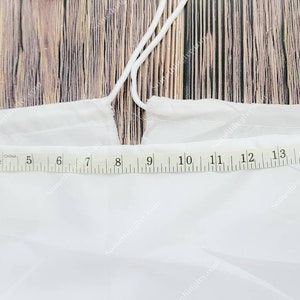 3 Layer A-Line Drawstring Petticoat Wedding Petticoat White Petticoat Gown Petticoats Drawstring Waistband image 3