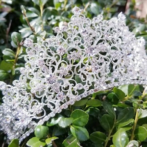 2.75&quot; Queen Silver Tiara Quince Crown- Pageant Crown - Silver Wedding Crown - Bridal Crown - Debutante Crown -  Gatsby Crown - Silver Crown