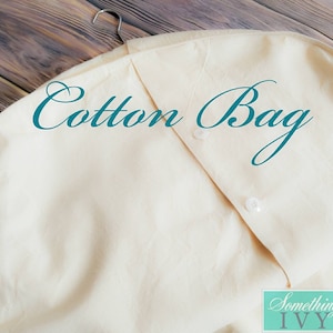Cotton Garment Bag - Muslin Cotton Garment Bag - Cotton Garment Bags - Breathable Cotton Garment Bag - 100% Cotton Garment Bag - Button Bag